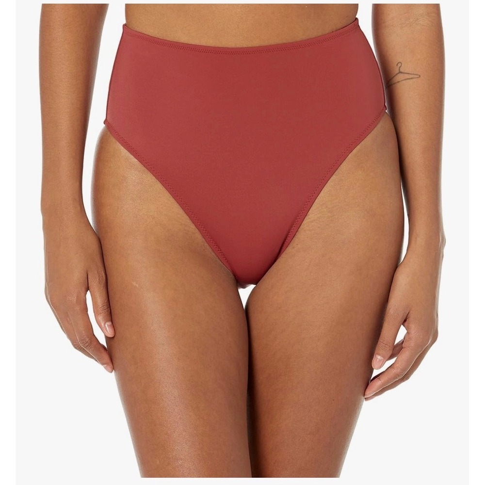 Amazon Essentials Womens Plus Size High Waist Bikini Bottom Brick Red 3X UPF 50+